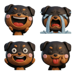 Moving 3D Rottweiler  26