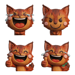 Moving 3D Somali Cat  26