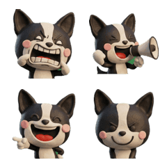 3D Boston Terrier  25