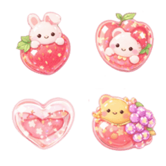 pink cute emoji Rabbit