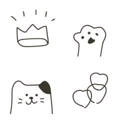 Cute, stylish, popular, monochrome