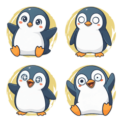 企鵝冷靜反應 (黃色)