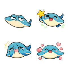 《魟一下就懂》可愛搞笑魟魚表情貼