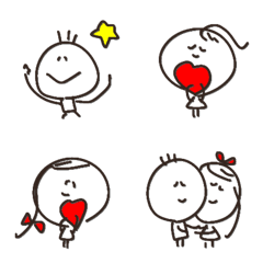 everyday cute colorful valentine emoji