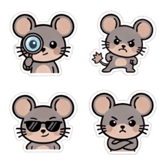 Mouse emoji stickers.