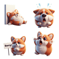 뚱뚱한 코기 멘붕 엉엉 울며 싫어!