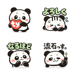 Cute Panda Daily Emojis