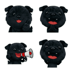 Animated Black Pug  8th