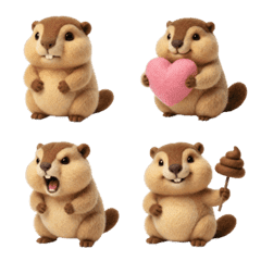 Easy to use! Healing Marmot Emoji