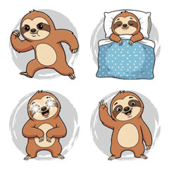 Sloth Takes It Slow (Gray)