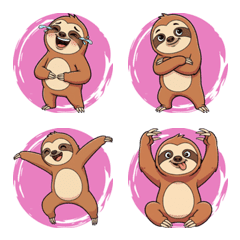 Sloth Takes It Slow (Pink)