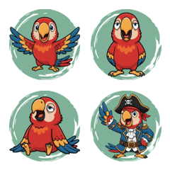 Macaw's Colorful Mood (Green)