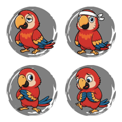 Macaw's Colorful Mood (Black)