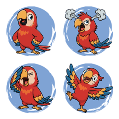 Macaw's Colorful Mood (Blue)