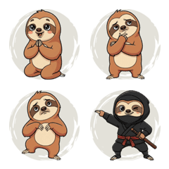 Sloth Takes Its Time (Beige)