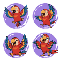 Macaw's Colorful Mood (Purple)
