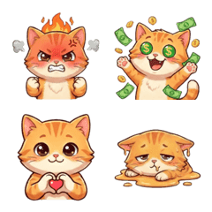 Little Yellow Meow Emoji Sticker