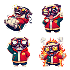 หมาปั๊กขี้หงุดหงิด หมดแรงจนแผ่หลาไม่อยาก