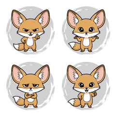 Fennec Fox with Big Ears (Gray)