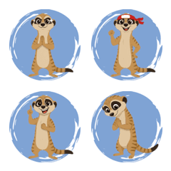 狐獴警戒心情 (藍色)