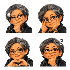 暖心阿嬤日常表情貼