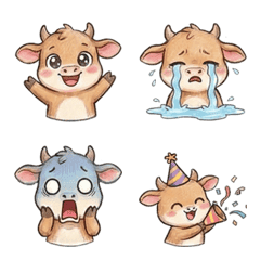 Moo Mood Bubble Emojis