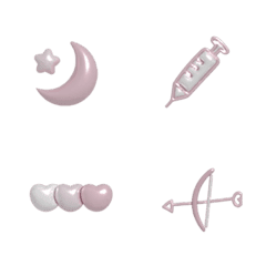 Puffy 3D Pink Emoji Set