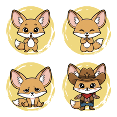 Fennec Fox with Large Ears (Yellow)