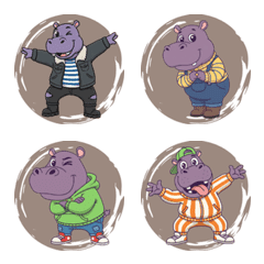 Hippo's Gentle Mood (Brown)