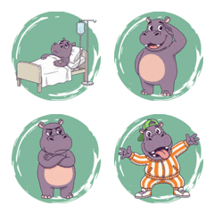 Hippo's Gentle Mood (Green)