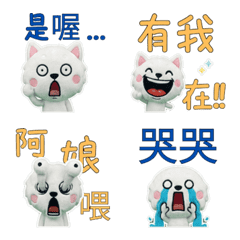 Animated Taiwanese White Shiba Inu  34