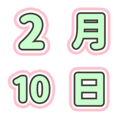 Numbers Slot Machine - Mint Pink