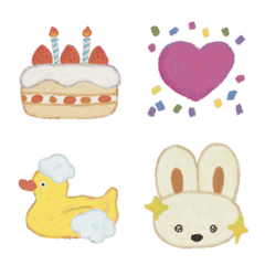 やさしい 毎日使える手描き絵文字