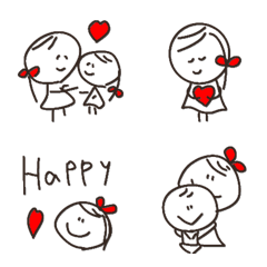 love chick cute enjoy emoji