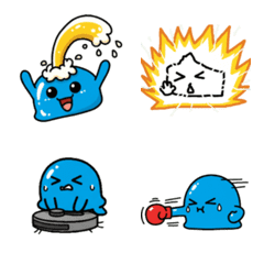 MS Paint Slime: Blue Monster Emoji