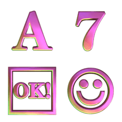 Pink Glitter Gradient Animated Deco Text