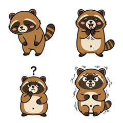 Emoji Tanuki yang Lucu dan Aneh