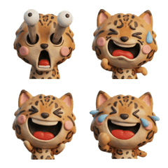 Moving 3D Bengal Cat  26