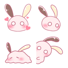 うさくり〜む(いちご)のぺたっと絵文字