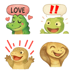 爬虫類の生き物絵文字