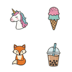 パステルカラーの基本アイコン