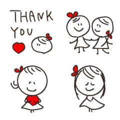 【ラブリー線画】感謝♡伝わる