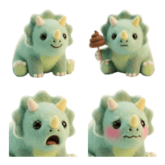 好用療癒三角龍表情符號（Trike）