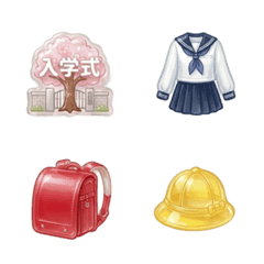 สติกเกอร์ใสพองน่ารัก ♡ โรงเรียน