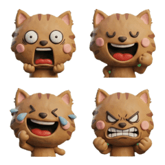 แมวสีซินนามอน 3D  25