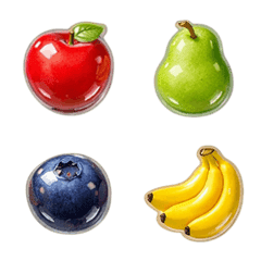 Stiker Buah Menggemaskan