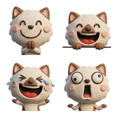 Moving 3D Chocolate Point Cat  26