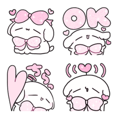 【好き】ピンクリボンのゆるいこいぬ