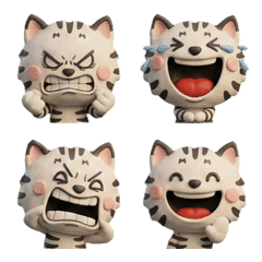 แมวลายคลาสสิก 3D  25