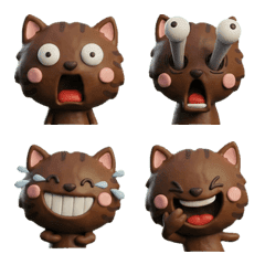 3D Chocolate Cat  25